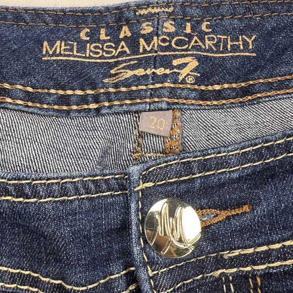 Seven7 x Melissa McCarthy Straight Leg Medium Wash Mid Rise Jeans Size 20 - Picture 3 of 13